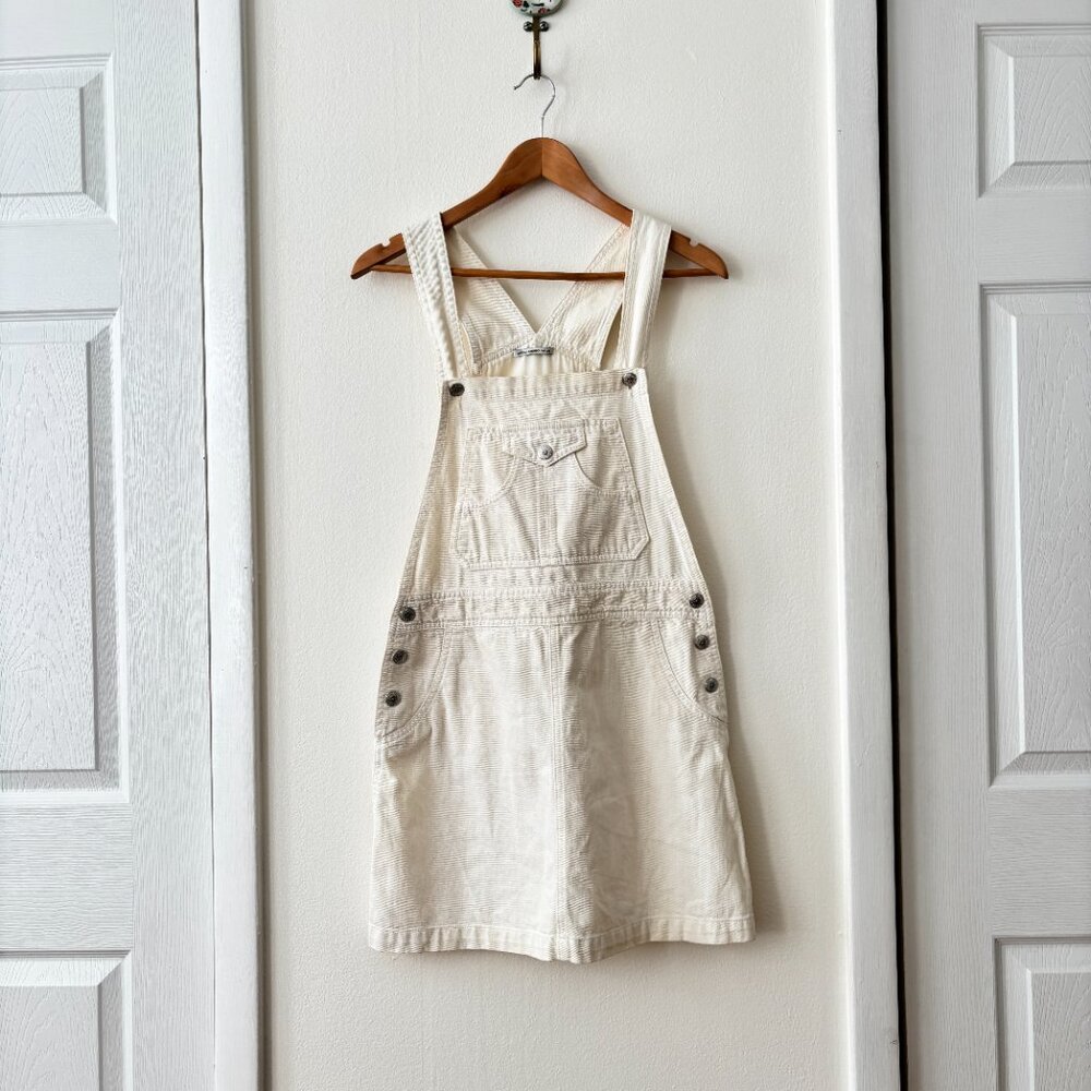 Alexa Chung For AG Gillian Overall Denim Mini Dress - Picture 2 of 6